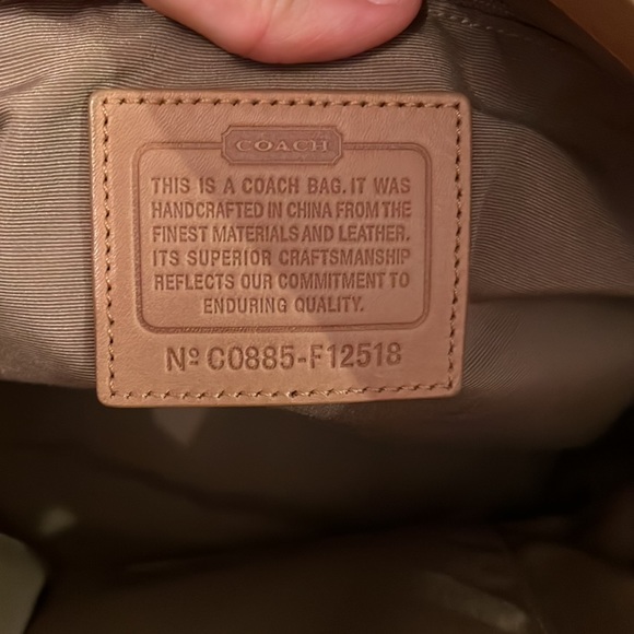 Coach brown monogram signature jacquard inner pocket Hobo bag - Picture 7 of 8